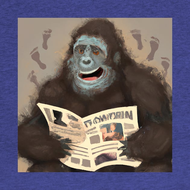 Bigfoot Always Turns Straight to the Comic Strips by Star Scrunch
